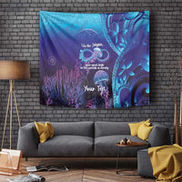 Polynesia Jellyfish Memorial Personalised Tapestry Infinity Jellies Polynesian Pattern