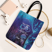 Polynesia Jellyfish Memorial Personalised Tote Bag Infinity Jellies Polynesian Pattern