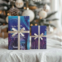 Polynesia Jellyfish Memorial Personalised Wrapping Paper Infinity Jellies Polynesian Pattern