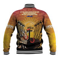 Australia And New Zealand ANZAC Baseball Jacket Aussie Kangaroo With Aotearoa Kiwi Lest We Forget