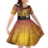 Australia And New Zealand ANZAC Family Matching Off The Shoulder Long Sleeve Dress and Hawaiian Shirt Aussie Kangaroo With Aotearoa Kiwi Lest We Forget