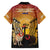 Australia And New Zealand ANZAC Family Matching Off The Shoulder Long Sleeve Dress and Hawaiian Shirt Aussie Kangaroo With Aotearoa Kiwi Lest We Forget
