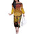 Australia And New Zealand ANZAC Family Matching Off The Shoulder Long Sleeve Dress and Hawaiian Shirt Aussie Kangaroo With Aotearoa Kiwi Lest We Forget