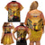 Australia And New Zealand ANZAC Family Matching Off Shoulder Short Dress and Hawaiian Shirt Aussie Kangaroo With Aotearoa Kiwi Lest We Forget