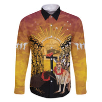 Australia And New Zealand ANZAC Family Matching Short Sleeve Bodycon Dress and Hawaiian Shirt Aussie Kangaroo With Aotearoa Kiwi Lest We Forget