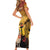 Australia And New Zealand ANZAC Family Matching Short Sleeve Bodycon Dress and Hawaiian Shirt Aussie Kangaroo With Aotearoa Kiwi Lest We Forget