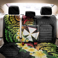 Wallis and Futuna Victory Day Back Car Seat Cover Liberty Equality Fraternity Polynesian Plumeria