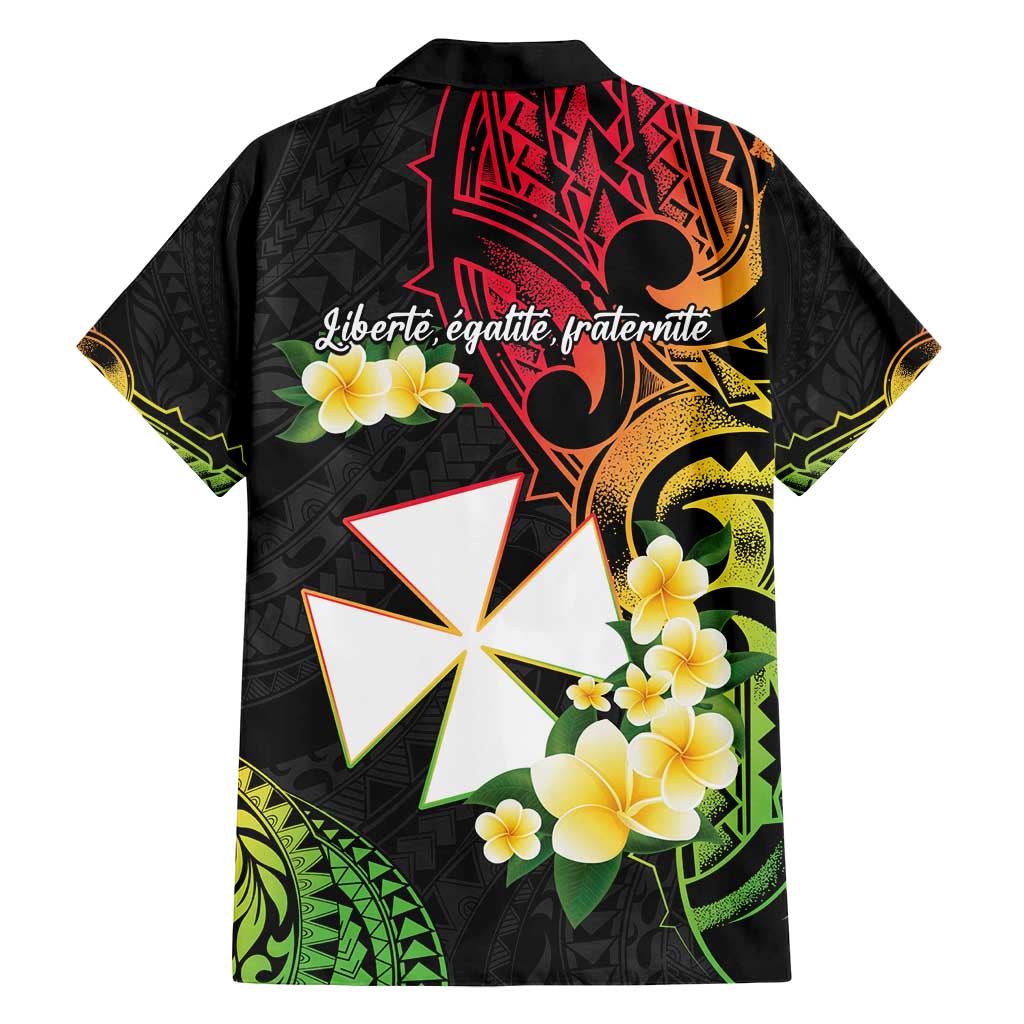 Wallis and Futuna Victory Day Family Matching Long Sleeve Bodycon Dress and Hawaiian Shirt Liberty Equality Fraternity Polynesian Plumeria