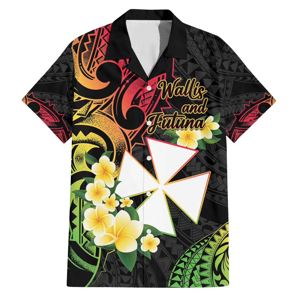 Wallis and Futuna Victory Day Family Matching Mermaid Dress and Hawaiian Shirt Liberty Equality Fraternity Polynesian Plumeria