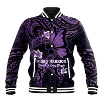 Personalised Fibromyalgia Awareness Month Baseball Jacket Fibro Warrior Strength In Every Struggle