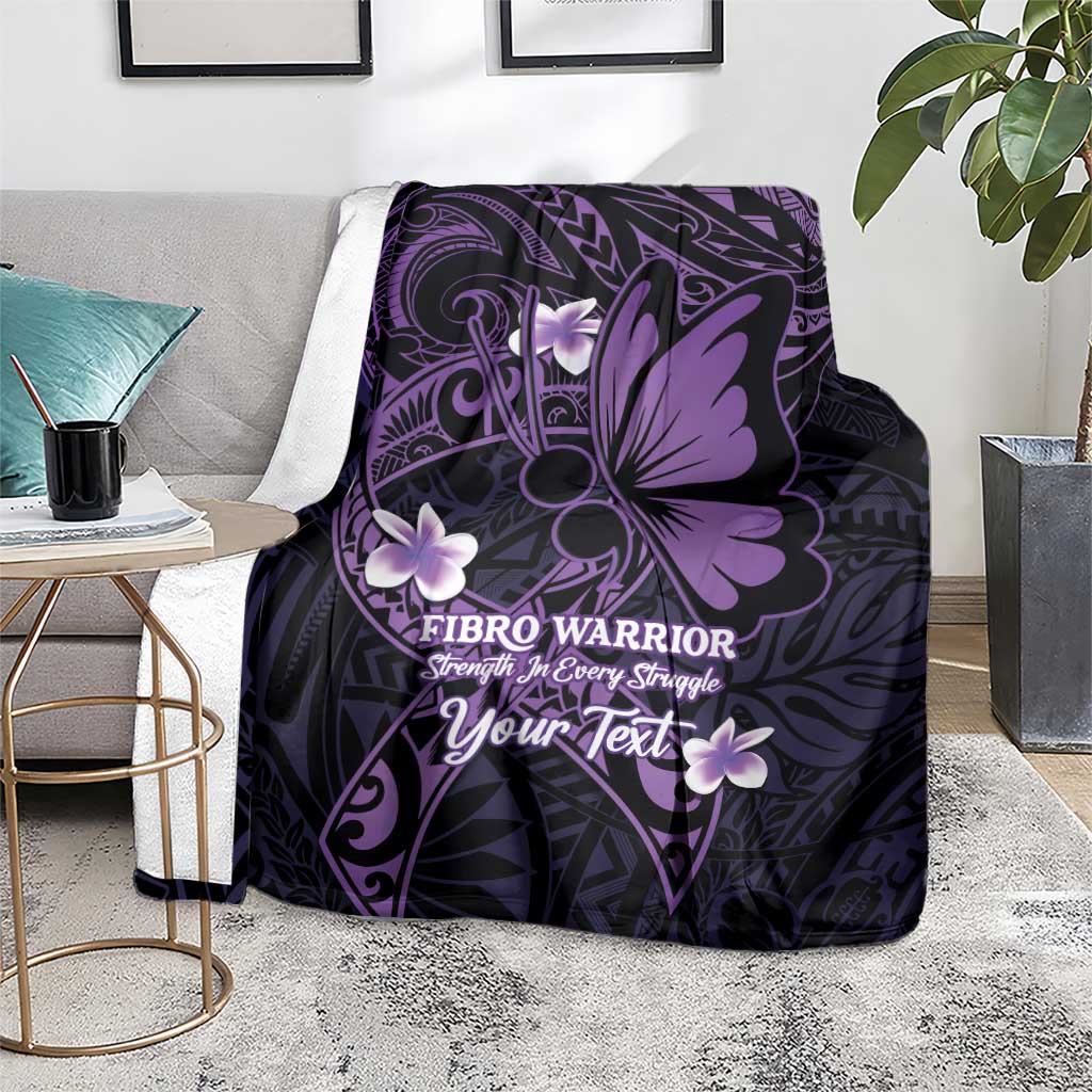 Personalised Fibromyalgia Awareness Month Blanket Fibro Warrior Strength In Every Struggle