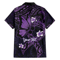 Personalised Fibromyalgia Awareness Month Family Matching Off The Shoulder Long Sleeve Dress and Hawaiian Shirt Fibro Warrior Strength In Every Struggle