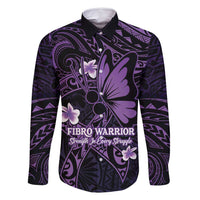 Personalised Fibromyalgia Awareness Month Family Matching Tank Maxi Dress and Hawaiian Shirt Fibro Warrior Strength In Every Struggle
