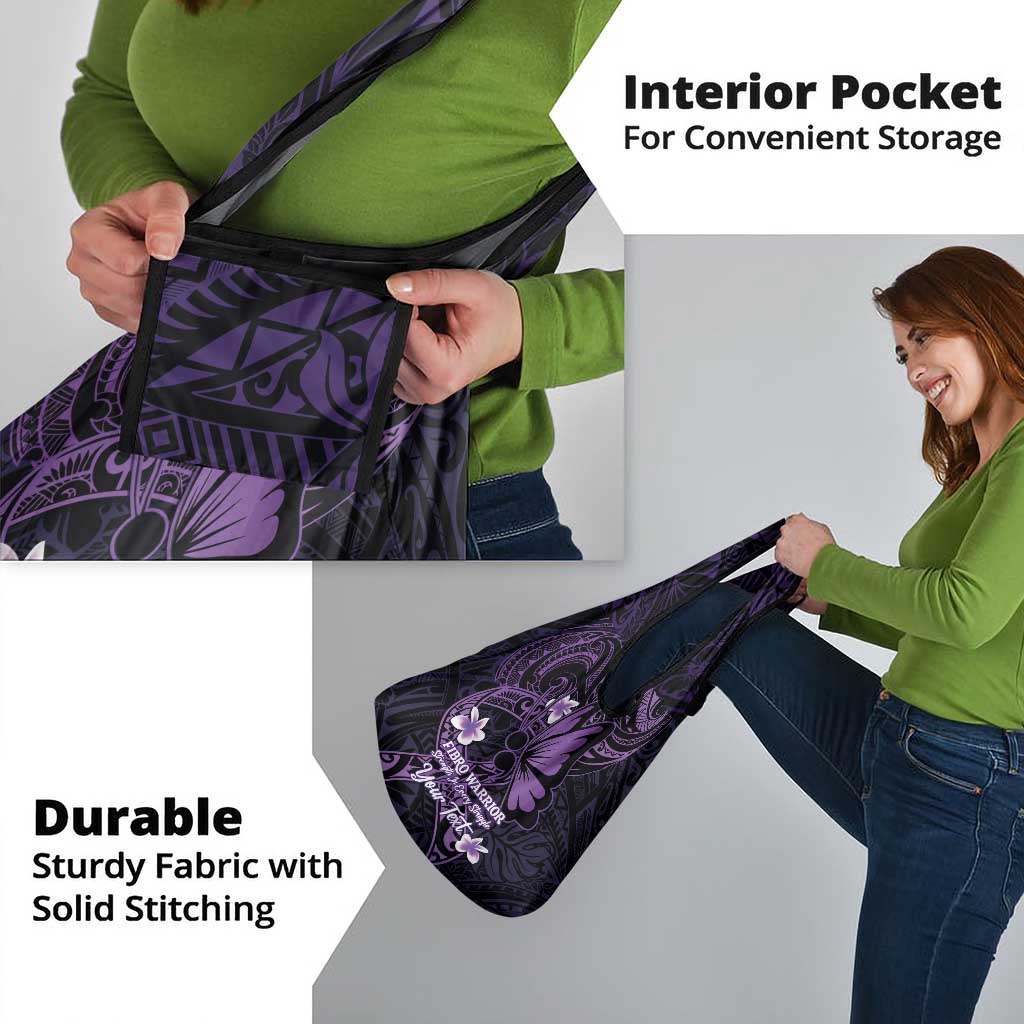 Personalised Fibromyalgia Awareness Month Grocery Bag Fibro Warrior Strength In Every Struggle
