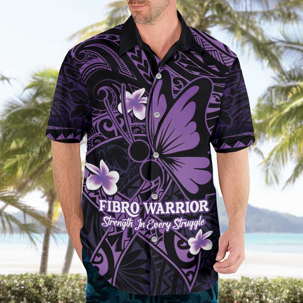 Personalised Fibromyalgia Awareness Month Hawaiian Shirt Fibro Warrior Strength In Every Struggle