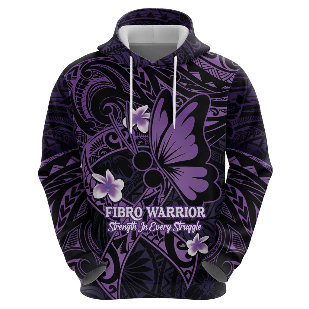 Personalised Fibromyalgia Awareness Month Hoodie Fibro Warrior Strength In Every Struggle