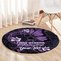 Personalised Fibromyalgia Awareness Month Round Carpet Fibro Warrior Strength In Every Struggle