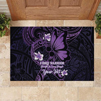 Personalised Fibromyalgia Awareness Month Rubber Doormat Fibro Warrior Strength In Every Struggle
