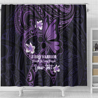 Personalised Fibromyalgia Awareness Month Shower Curtain Fibro Warrior Strength In Every Struggle