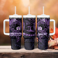 Personalised Fibromyalgia Awareness Month Tumbler With Handle Fibro Warrior Strength In Every Struggle