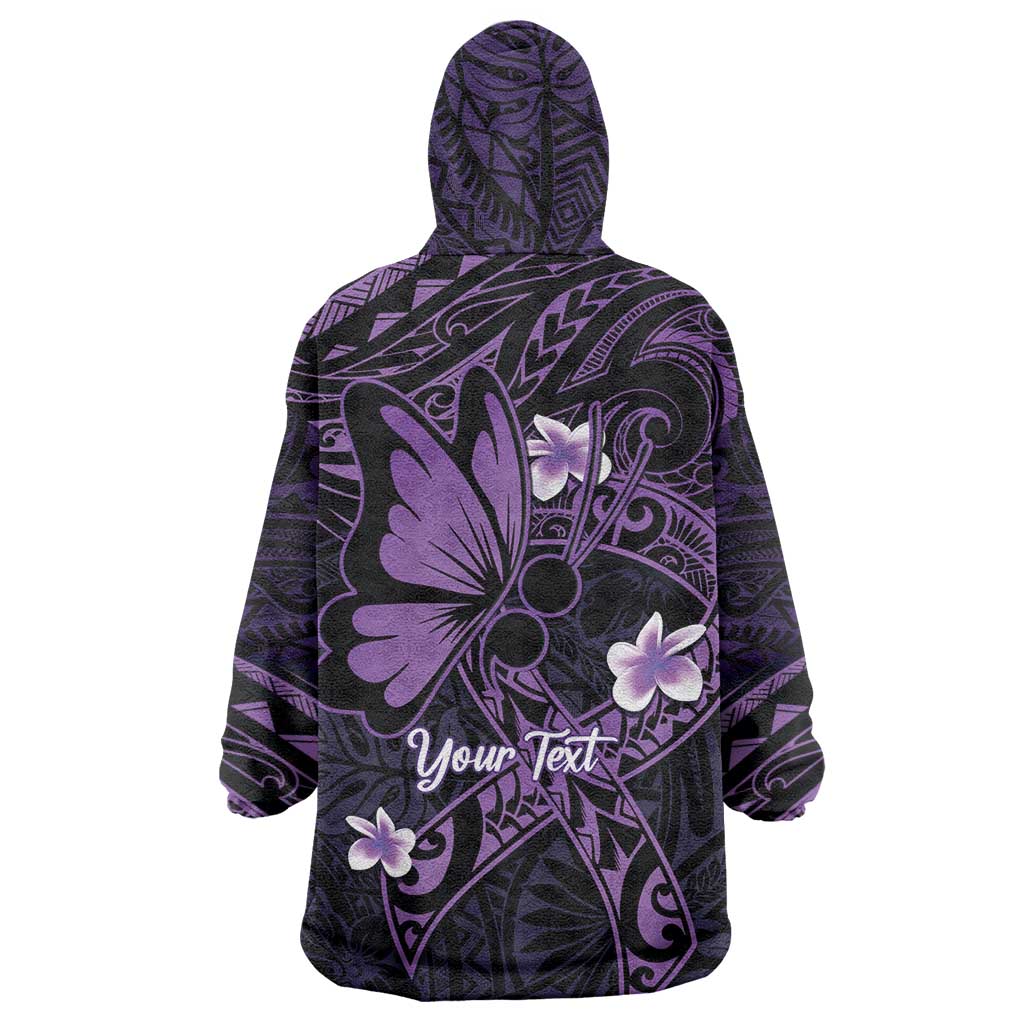 Personalised Fibromyalgia Awareness Month Wearable Blanket Hoodie Fibro Warrior Strength In Every Struggle