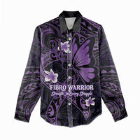 Personalised Fibromyalgia Awareness Month Women Casual Shirt Fibro Warrior Strength In Every Struggle