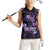 Personalised Fibromyalgia Awareness Month Women Sleeveless Polo Shirt Fibro Warrior Strength In Every Struggle