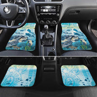Personalized Snorkeling Hawaii Car Mats Ocean Lover Hawaiian Kakau Honu Turtle