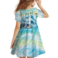Personalized Snorkeling Hawaii Family Matching Mermaid Dress and Hawaiian Shirt Ocean Lover Hawaiian Kakau Honu Turtle LT14 - Polynesian Pride