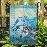 Personalized Snorkeling Hawaii Garden Flag Ocean Lover Hawaiian Kakau Honu Turtle