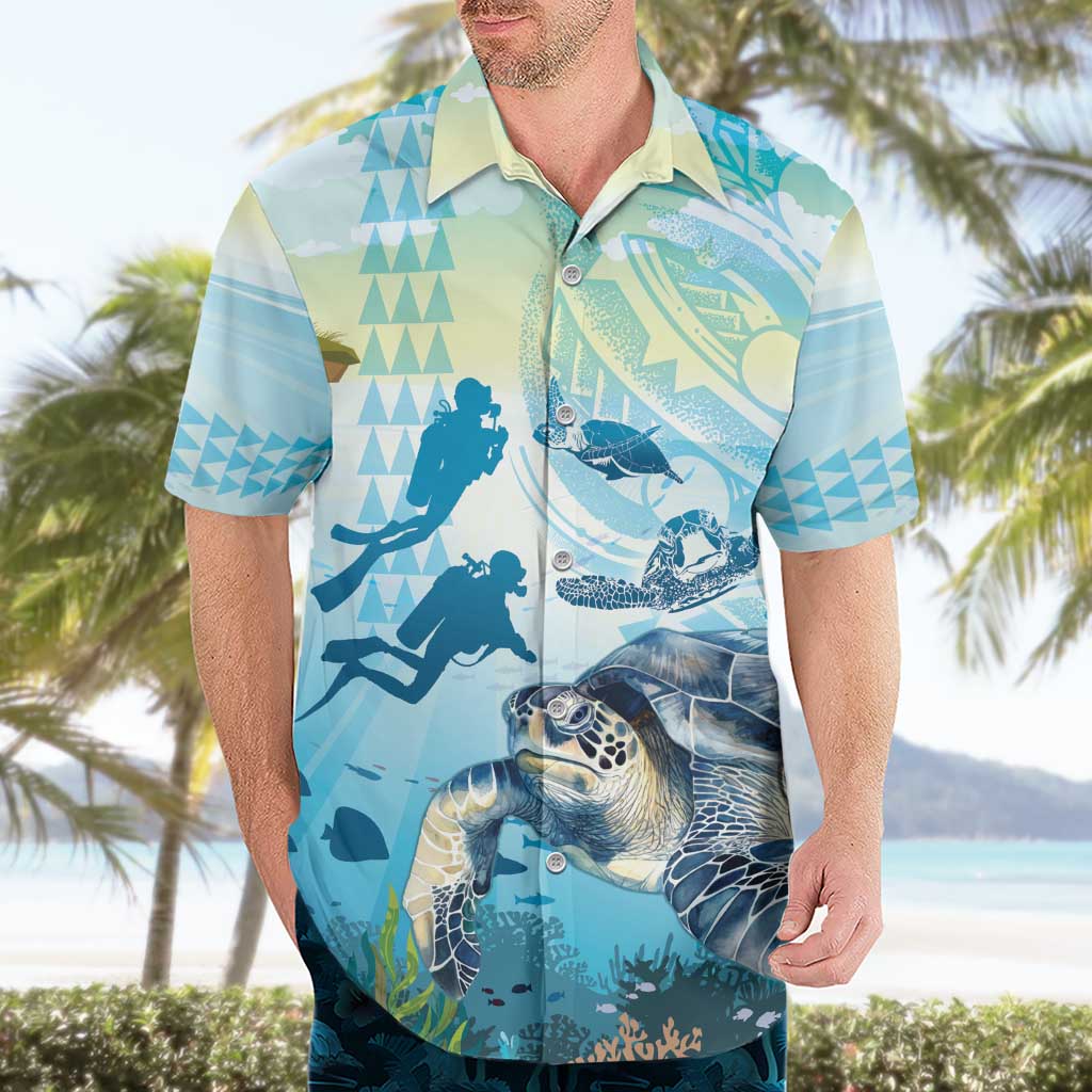 Personalized Snorkeling Hawaii Hawaiian Shirt Ocean Lover Hawaiian Kakau Honu Turtle