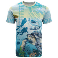 Personalized Snorkeling Hawaii T Shirt Ocean Lover Hawaiian Kakau Honu Turtle