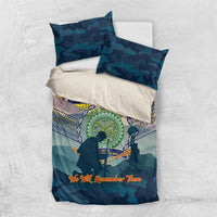Niue ANZAC Day Bedding Set We Will Remember Them Camouflage Style
