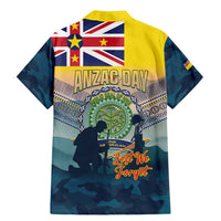 Niue ANZAC Day Family Matching Mermaid Dress and Hawaiian Shirt We Will Remember Them Camouflage Style