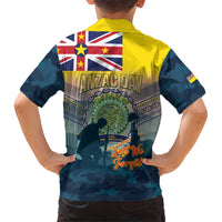 Niue ANZAC Day Hawaiian Shirt We Will Remember Them Camouflage Style