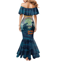 Niue ANZAC Day Mermaid Dress We Will Remember Them Camouflage Style