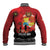 Tonga ANZAC Day Baseball Jacket Ngatu Pattern We Will Remember Them