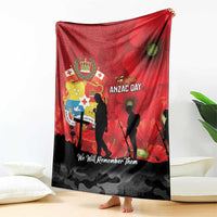 Tonga ANZAC Day Blanket Ngatu Pattern We Will Remember Them