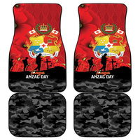 Tonga ANZAC Day Car Mats Ngatu Pattern We Will Remember Them