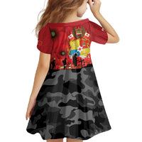 Tonga ANZAC Day Family Matching Long Sleeve Bodycon Dress and Hawaiian Shirt Ngatu Pattern We Will Remember Them