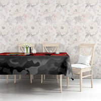 Tonga ANZAC Day Tablecloth Ngatu Pattern We Will Remember Them