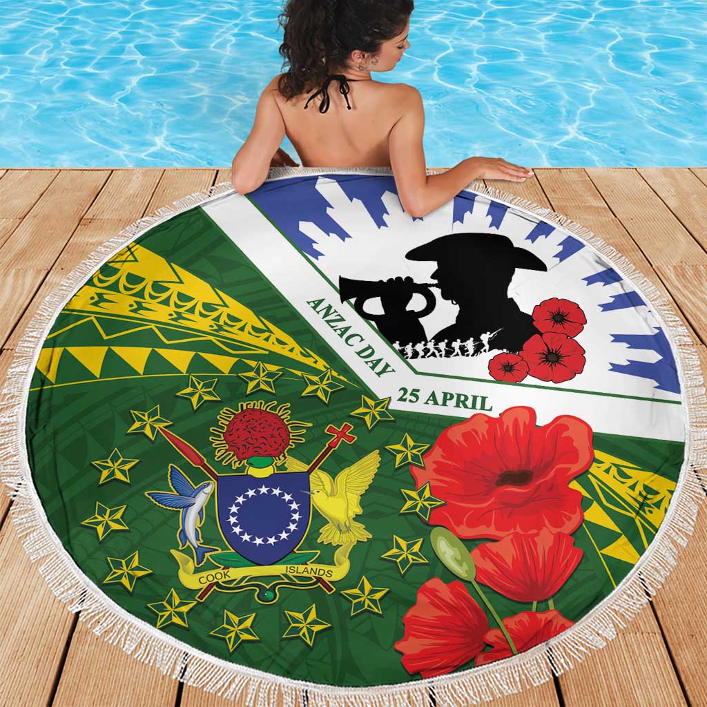 Cook Islands ANZAC Day Beach Blanket Last Post Lest We Forget