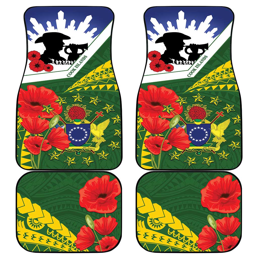 Cook Islands ANZAC Day Car Mats Last Post Lest We Forget