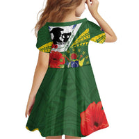 Cook Islands ANZAC Day Family Matching Long Sleeve Bodycon Dress and Hawaiian Shirt Last Post Lest We Forget LT14 - Polynesian Pride