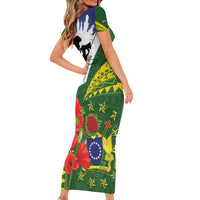 Cook Islands ANZAC Day Family Matching Short Sleeve Bodycon Dress and Hawaiian Shirt Last Post Lest We Forget LT14 - Polynesian Pride