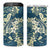 Cyan Polynesia Hammerhead Shark Tattoo With Plumeria Lei 4 in 1 Can Cooler Tumbler