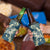 Cyan Polynesia Hammerhead Shark Tattoo With Plumeria Lei 4 in 1 Can Cooler Tumbler