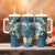 Cyan Polynesia Hammerhead Shark Tattoo With Plumeria Lei Tumbler With Handle