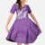 Purple Polynesia Hammerhead Shark Tattoo With Plumeria Lei Family Matching Tank Maxi Dress and Hawaiian Shirt