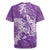 Purple Polynesia Hammerhead Shark Tattoo With Plumeria Lei Rugby Jersey